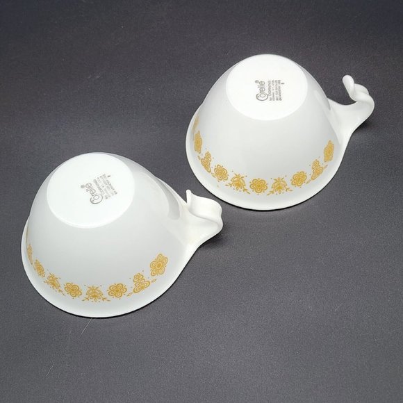 Corning Corelle Butterfly Gold Flat Hook Handle Cups (2) - Picture 3 of 4